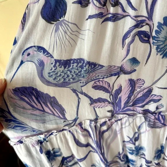 Banjanan Floral Blue and Lilac Maxi Dress - Picture 8 of 11